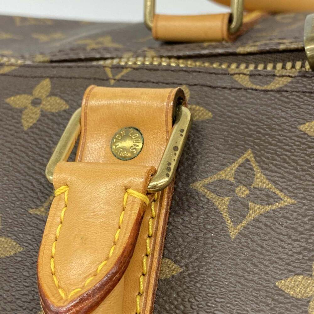 LOUIS VUITTON Brown Monogram Keepall 55 Boston Bag - Picture 9 of 11